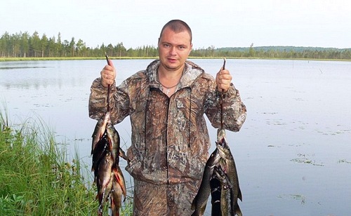 Рыбалка на Островском озере 2010 год