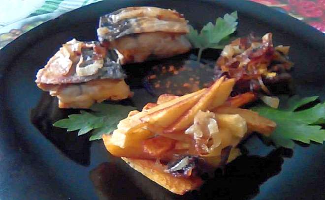 Скумбрия с сыром