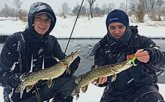 Февральская щука малой реки