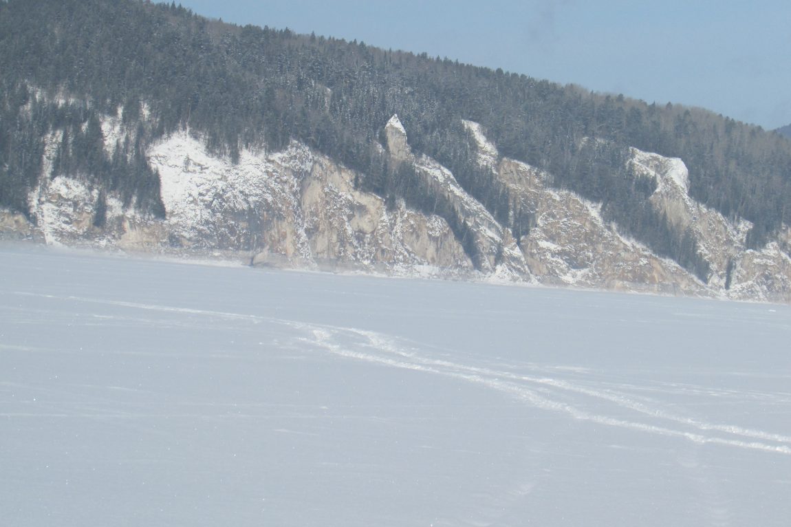 На Красноярском водохранилище.