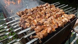 Шашлык из печенки