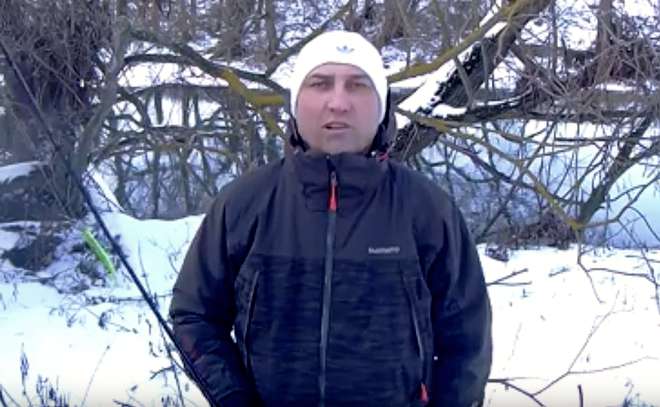 Поиск щуки на малой реке  в феврале