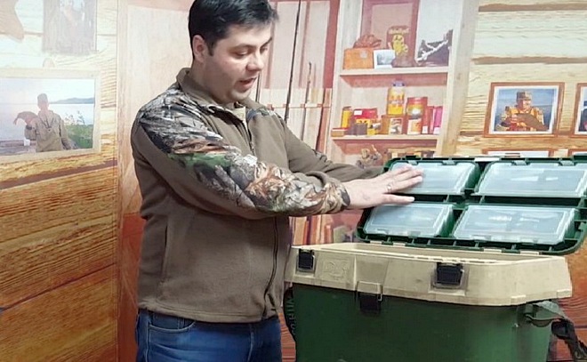 Рыболовный ящик плюс санки