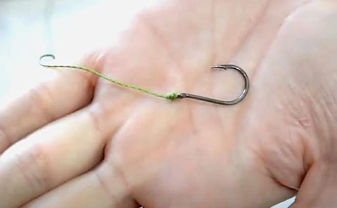 Самый простой рыболовный узел. The easiest fishing knot.