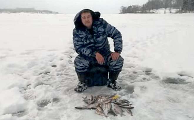 Рыбалка на Рузском водохранилище в январе