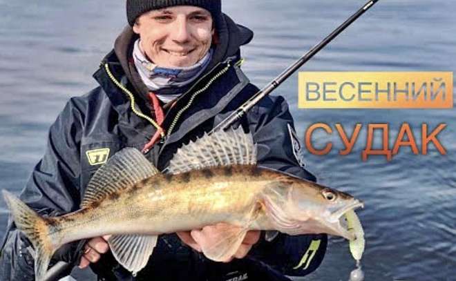 Весенний судак. Новые стойки Sea Profi и эхолот Lowrance.