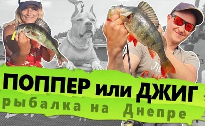Рыбалка на Днепре. Поппер обловил джиг?